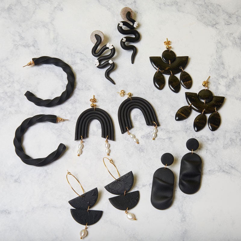 Pretty in Black Earring Collection